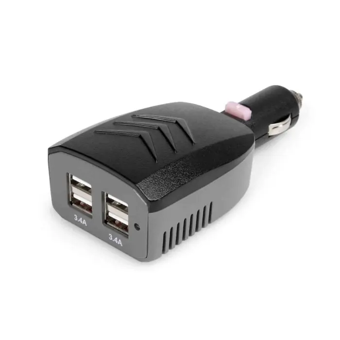 Offerta Lampo Caricabatteria 4 Porte Usb 6800 Ma 12/24v Prese Spinotti E Prese Corrente