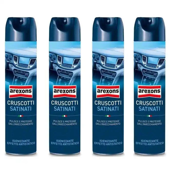 Miglior Prezzo Arexons Cruscotti Satinati 8317 600ml Detergente Plastiche Interni 4 Pezzi