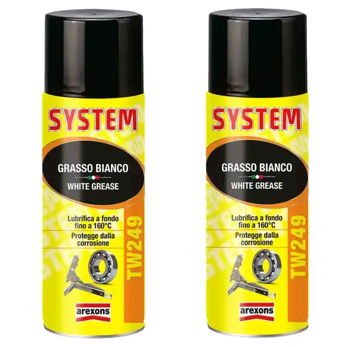 Promozione Esclusiva Grasso Spray Arexons System Tw249 Lubrificante Parti Metalliche Kit Promo 2 Pezzi X 400ml