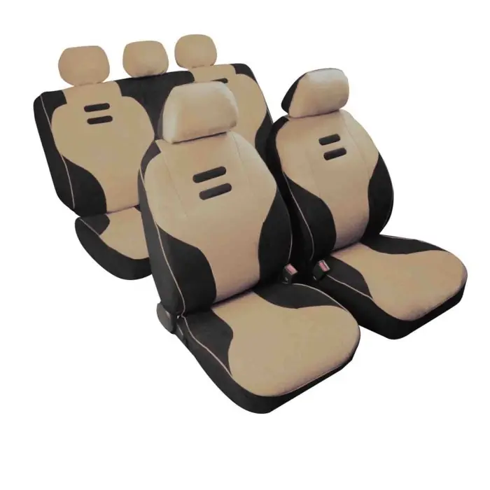 Kynox Set Fodere Coordinate Beige Coprisedili Set Completo Coprisedili Consegna Rapida