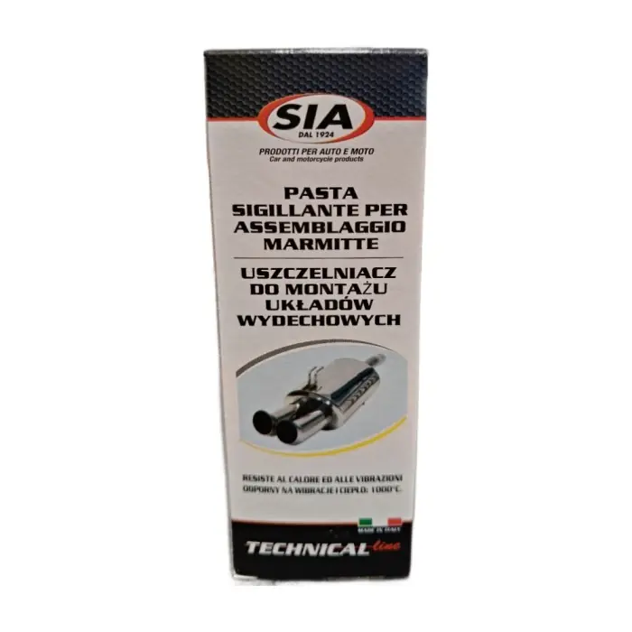 Sia Mastice Pasta Sigillante Per Accoppiamento Marmitte Nera 75 Ml Di Tendenza