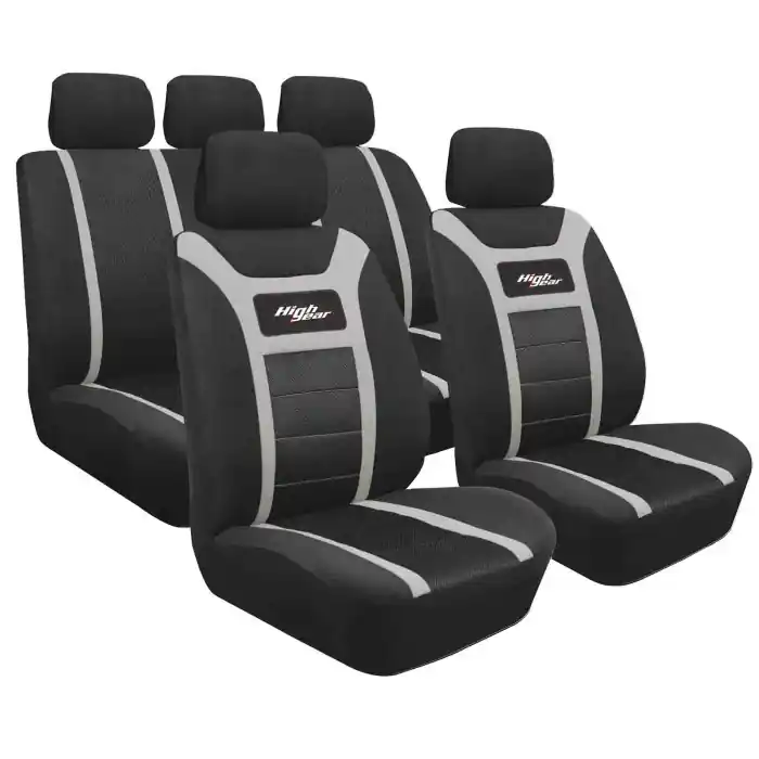 Occasione High Gear Set Fodere Coordinate Grigio Coprisedili Set Completo Coprisedili