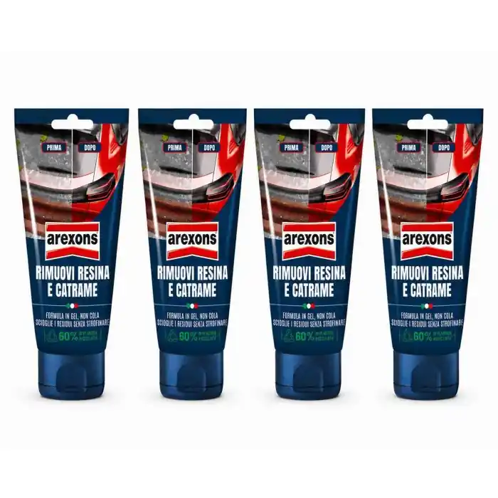 Arexons Rimuovi Resina E Catrame 8354 100ml Gel Carrozzeria Auto Moto 4 Pezzi Di Tendenza