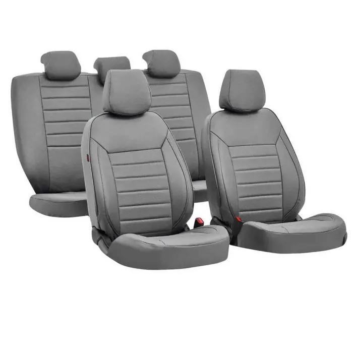 Offerta Luxury Set Fodere Coordinate In Skeentex Grigio Coprisedili Set Completo Coprisedili