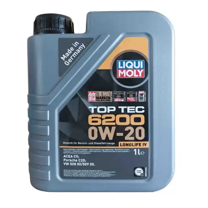 Liqui Moly 20787 Olio Motore Top Tec 6200 0w20 Acea C5 Longlife Iv Confezione Da 1 Litro Promozione