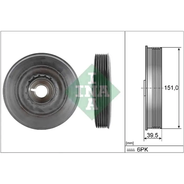 Puleggia cinghia Albero a gomiti 544 0090 10 SCHAEFFLER INA per RENAULT NISSAN Novità