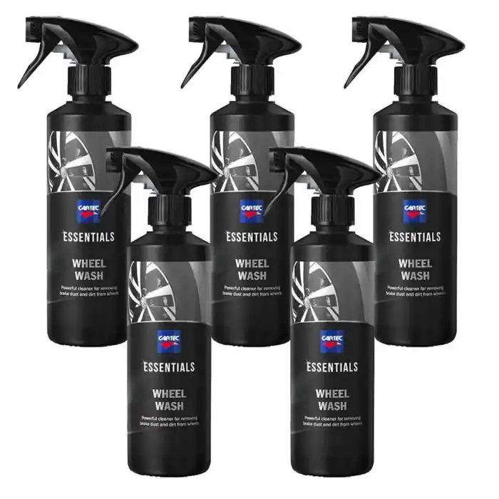 Cartec - Essentials Wheel Wash -detergente Per Cerchioni E Pneumatici - 500ml - Kit Promozione 5 Pezzi Economico