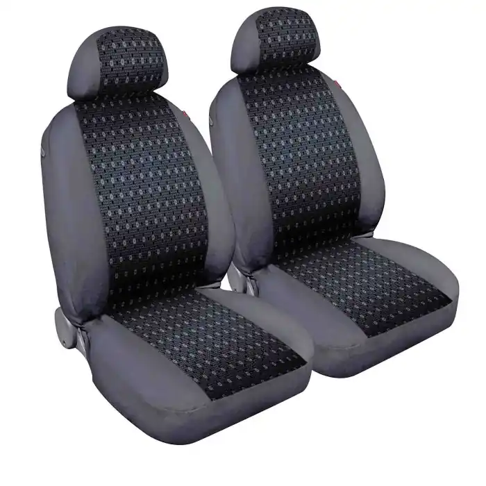 Compra Online Square Coppia Coprisedili Anteriori In Jacquard Antracite Coprisedili Anteriori Coprisedili