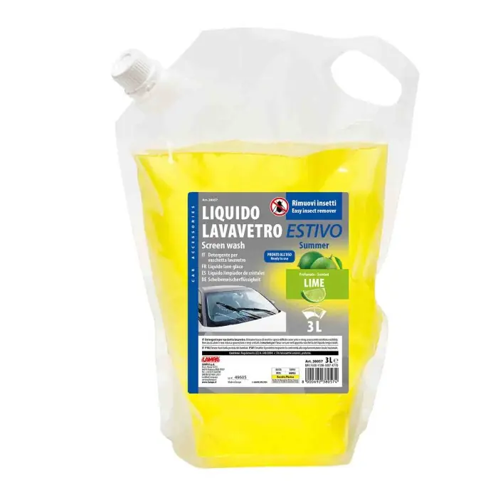 Soddisfatti O Rimborsati Liquido Lavavetro Estivo Pronto All'uso 3000 Ml Lime Liquido Lavavetri Lampa