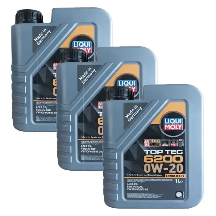 Scelto Dai Clienti Liqui Moly 20787 Olio Motore Top Tec 6200 0w20 Acea C5 Longlife Iv. Confezione Da 3 Litri.