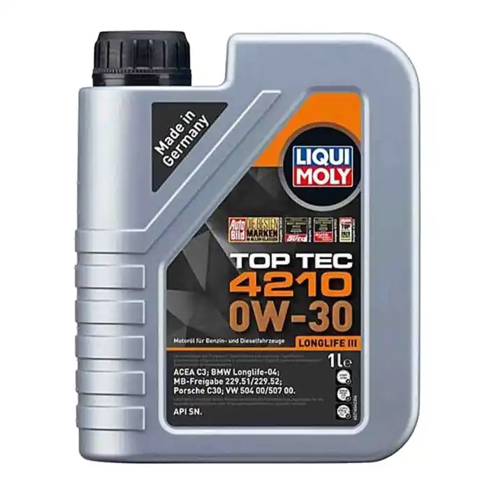 Liqui Moly 21604 Olio Motore 0w30 Acea C3. Top Tec 4210 Con Specifiche Longlife Iii. Confezione 1 Litro Spedito Oggi