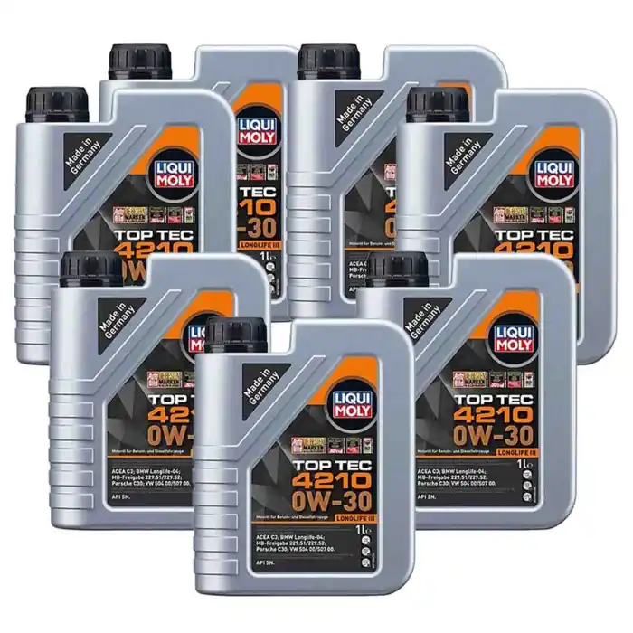 Affare Liqui Moly 21604 Olio Motore 0w30 Acea C3. Top Tec 4210 Con Specifiche Longlife Iii. Confezione 7 Litri