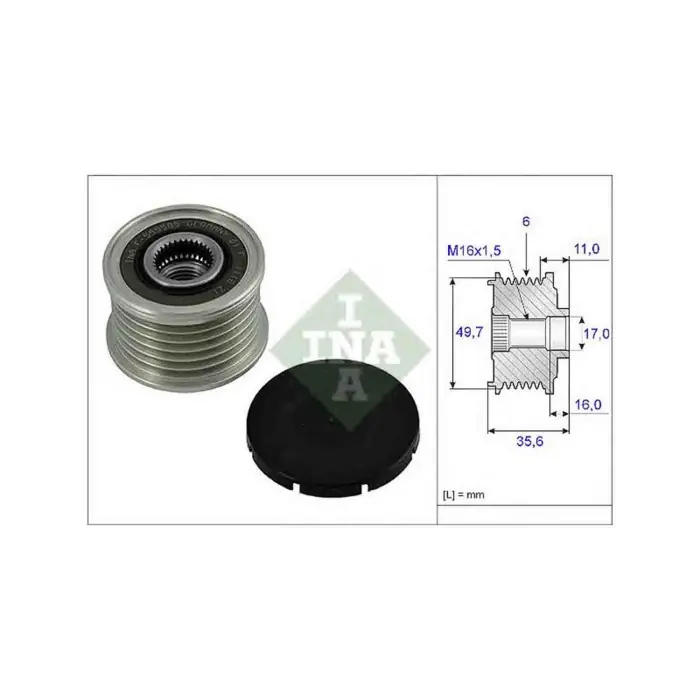 Saldi Dispositivo ruota libera alternatore 535 0016 10 SCHAEFFLER INA