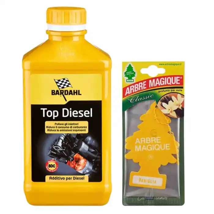 Spedizione Espresso Bardahl Top Diesel 1 Lt 120040 Additivo Pulizia Iniettori Gasolio + Arbre Magique Profumo Vaniglia Omaggio