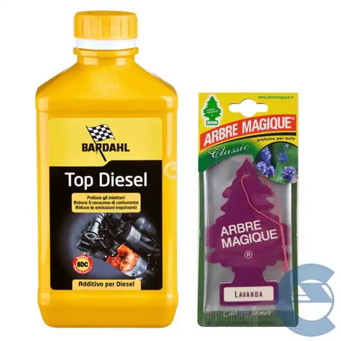Offerta Bardahl Top Diesel 1 Lt 120040 Additivo Pulizia Iniettori Gasolio + Arbre Magique Profumo Lavanda Omaggio