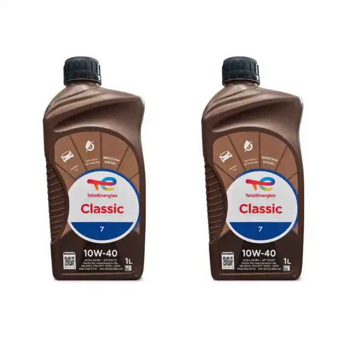 Offerta Del Giorno Total Classic 7 10w40 Olio Motore Auto Benzina Diesel E Furgoni Leggeri Confezione 2 Litri