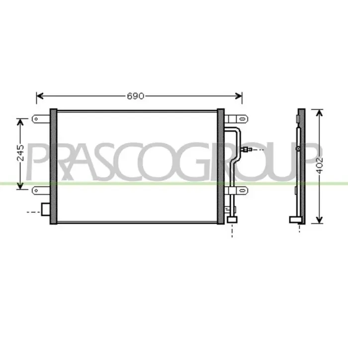 Condensatore Per Audi A4 (b6) Dal 2000 Al 2004 Must-Have