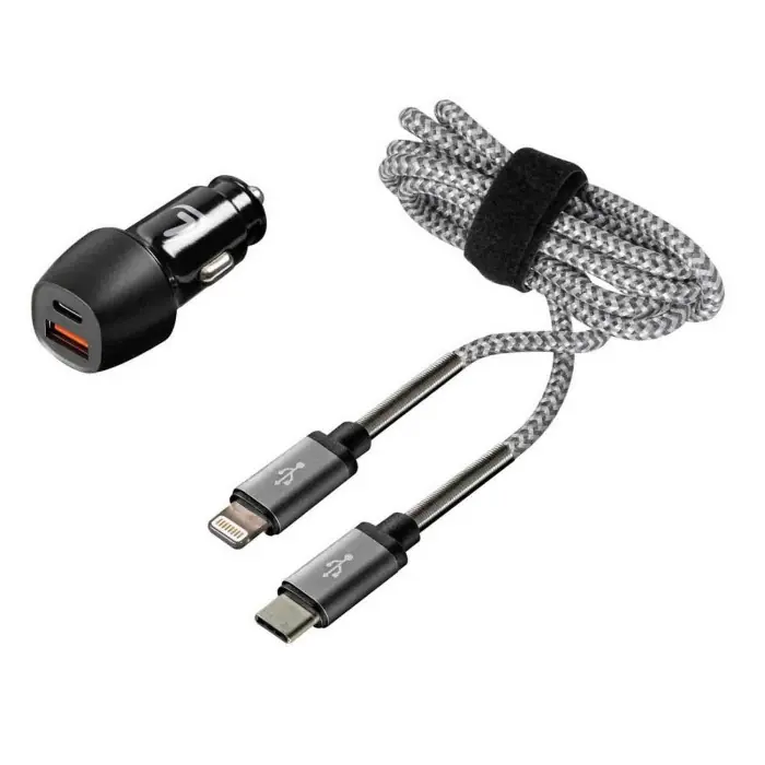 Kit 2 In 1 Lightning Pro Pd/qc 3.0 18w 12/24v Apple Lightning/dock 30 Pin Kit Di Ricarica Scelto Dai Clienti