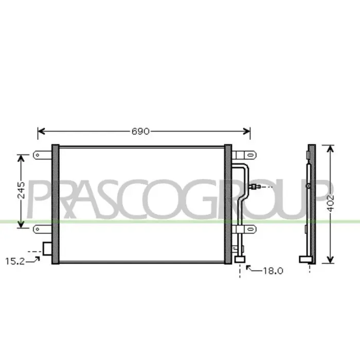 Condensatore Per Audi A4 (b6) Dal 2000 Al 2004 Offerta Speciale