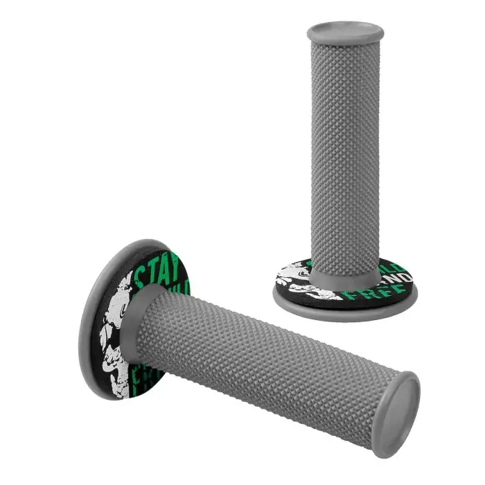 Donut Off Road Grips Manopole Universali Grigio Verde Manopole Non Perdere