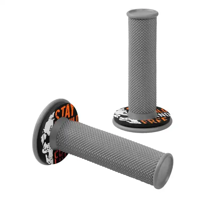 A Buon Prezzo Donut Off Road Grips Manopole Universali Grigio Arancione Manopole