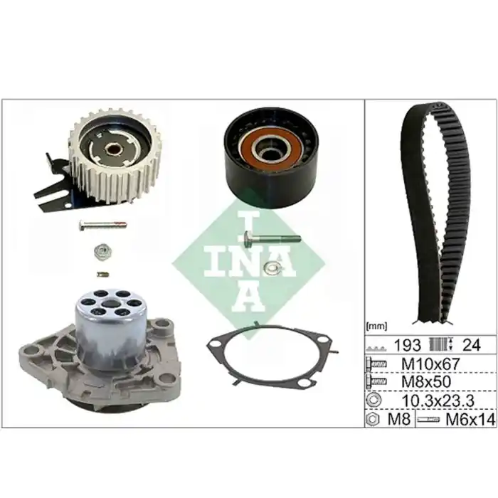 Pompa acqua + Kit cinghie dentate 530 0561 30 SCHAEFFLER INA per OPEL FIAT JEEP Quantità Limitata