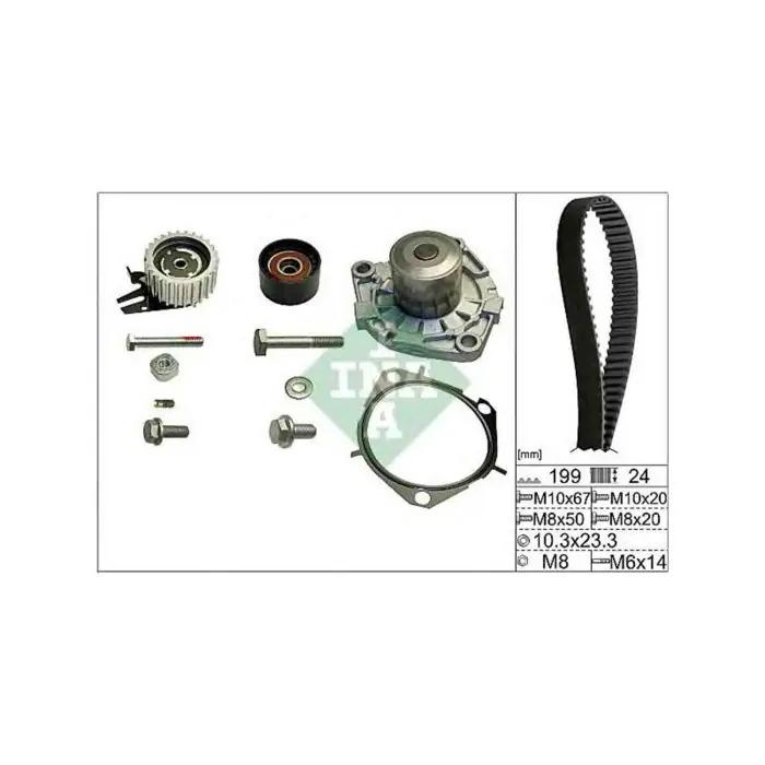 Saldi Pompa acqua + Kit cinghie dentate 530 0562 30 SCHAEFFLER INA per OPEL FIAT JEEP
