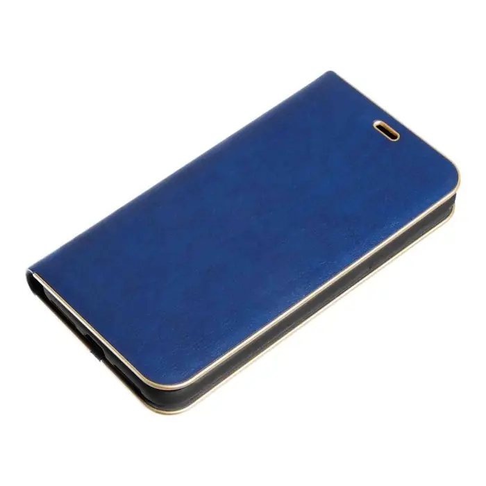 Club Cover A Libro In Skeentex Apple Iphone X Blu/oro Club Cover A Libro In Skeentex Custodie E Cover Spedizione Espresso