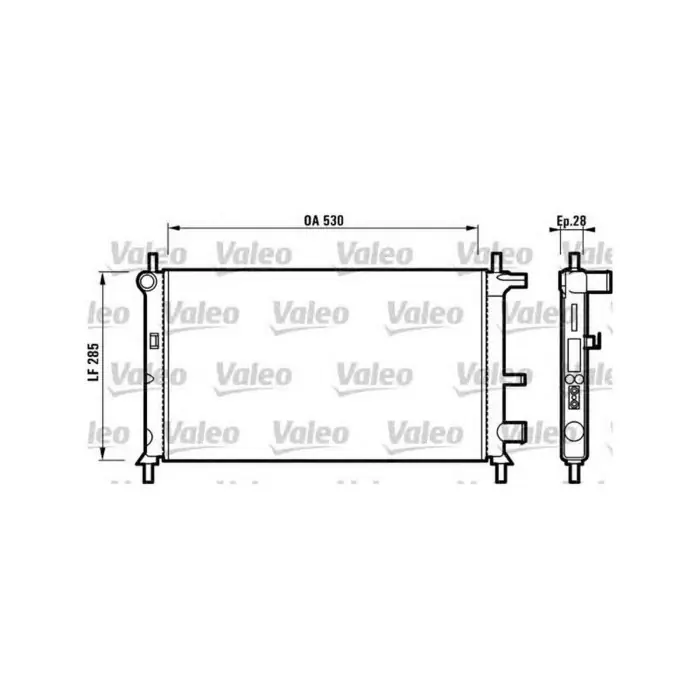 Valeo Radiatore Motore Ford Fiesta 1.2 16v 731735 95-02 Affare