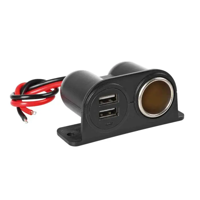 Extra Power Presa Corrente Con Doppia Usb 12/24v Prese Spinotti E Prese Corrente Spedizione Espresso