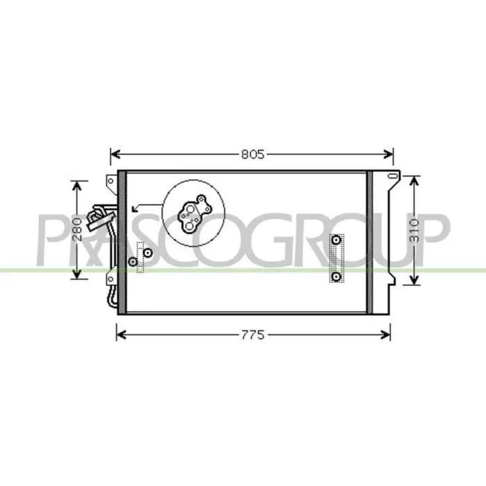 Novità Condensatore Per Audi Q7 (4l) Dal 2006 Al 2009