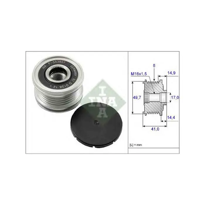 Prezzo Di Fabbrica Dispositivo ruota libera alternatore 535 0101 10 SCHAEFFLER INA MITSUBISHI SMART