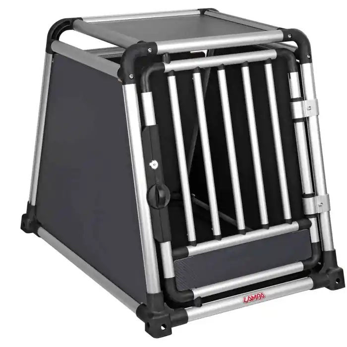 Quantità Limitata Premium Trasportino In Lega Di Alluminio Specifico Per Il Trasporto Di Animali In Auto Type 4 55 X 75 X H 62 Cm Trasportini