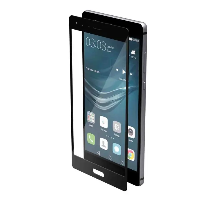 Phantom Vetro Temperato Protettivo Da Bordo A Bordo Huawei P9 Plus Glossy Black Protezioni Schermo Prezzo Di Fabbrica
