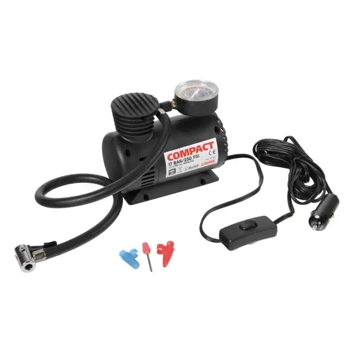 Offerta Speciale Compact Compressore 12v Con Manometro Kit Riparazione Pneumatici E Compressori Kit Riparazione Pneumatici