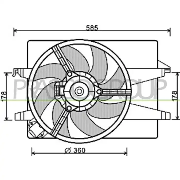 Ventola Per Ford Fiesta Mk V Dal 2002 Al 2005 Prezzo Basso