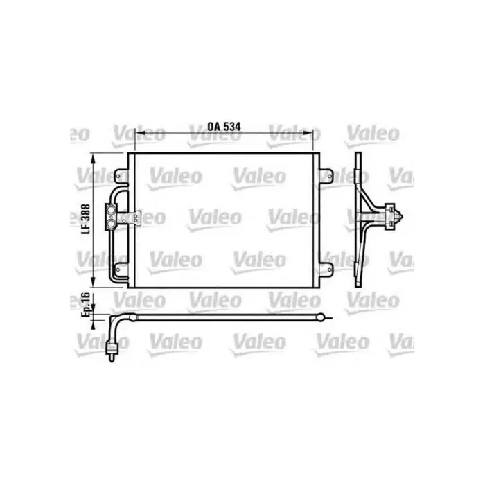 Valeo Rad.a C Renault Megane Sc 1.4 1.6 1.9dti 817197 96-02 Quantità Limitata