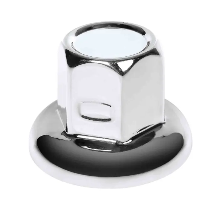 American Set 10 Copribulloni Testa Piatta In Acciaio Inox Ø 32 Mm Cromo American Chrome Copribulloni Camion Ultime Pezzi
