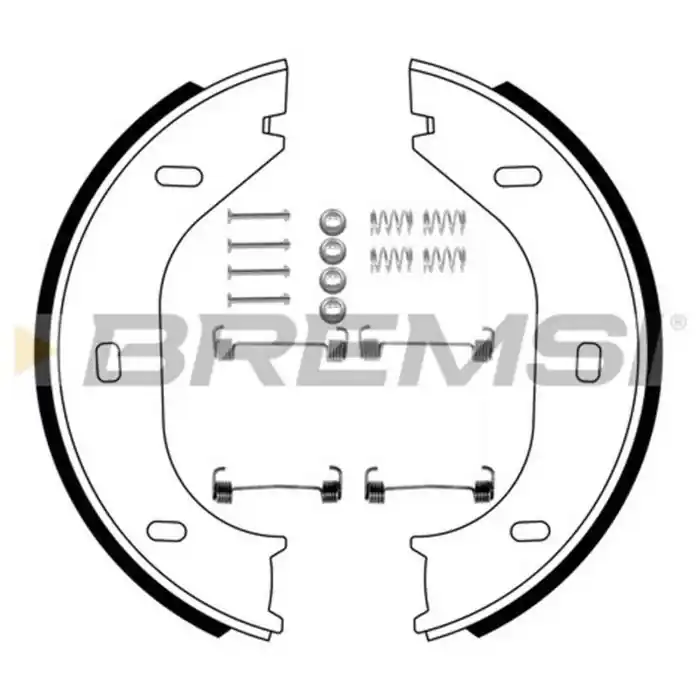 Kit Ganasce Freno Stazionamento Posteriore Alfa Romeo Alfetta (116) Gf0001-1 S.f. Ate Bremsi Più Venduto