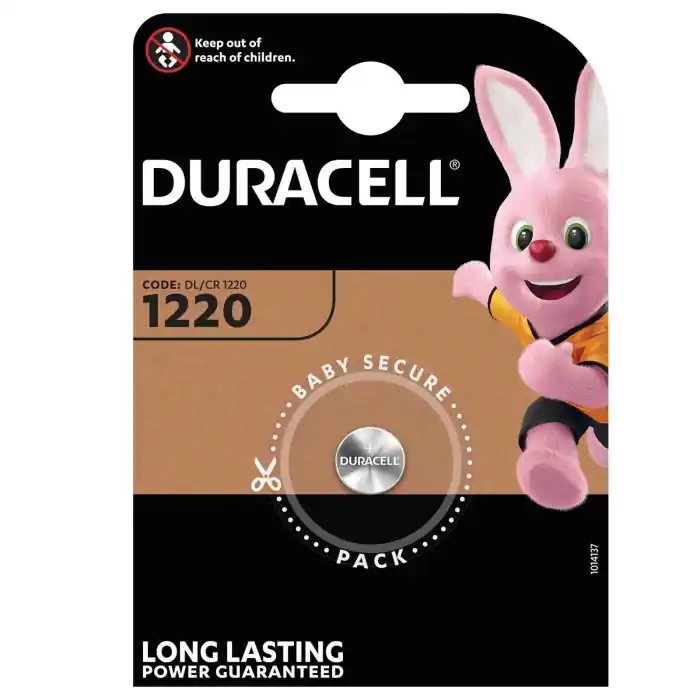 Pagamento Sicuro Duracell Elettronica "1220" 1 Pz Pile E Batterie
