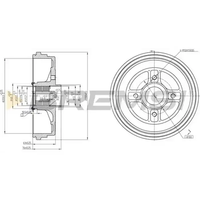 Compra Oggi Stesso Tamburo Freno Posteriore Dacia Logan (ls) Cr5665 432026294r Bremsi