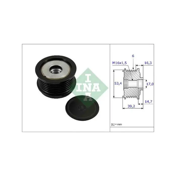 Dispositivo ruota libera alternatore 535 0236 10 SCHAEFFLER INA per FORD VOLVO Promozione