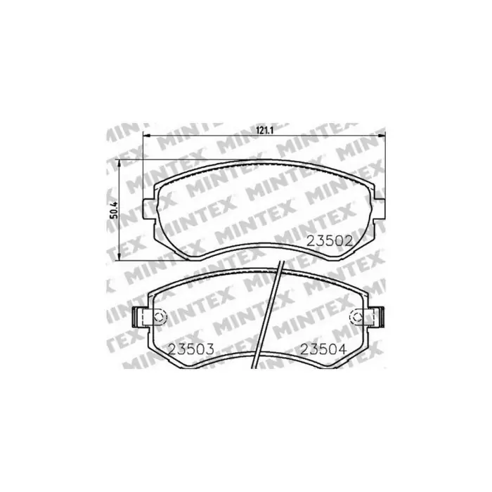 Consegna Rapida Pastiglie Freno Nissan Almera I Hatchback 1.6 1995 09-2000 03 Mintex
