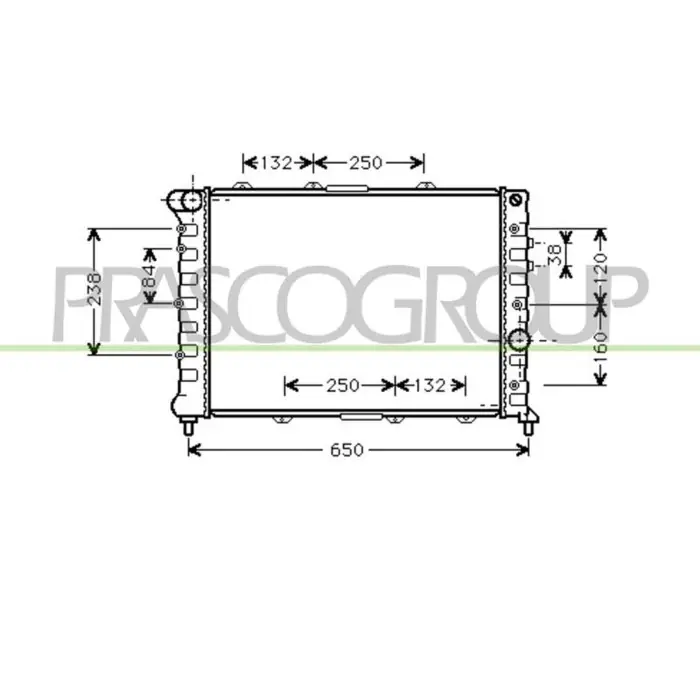 Esclusivo Radiatore Per Alfa Romeo 156 Dal 1997 Al 2003