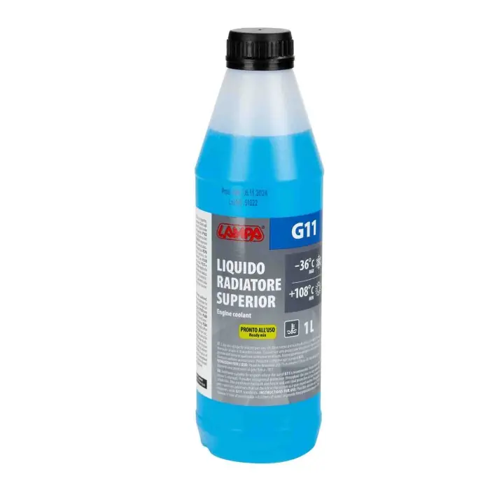 Superior Blu G11 Liquido Antigelo Radiatore ( 36°c) 1 L Liquido Antigelo Radiatore Lampa Più Venduto
