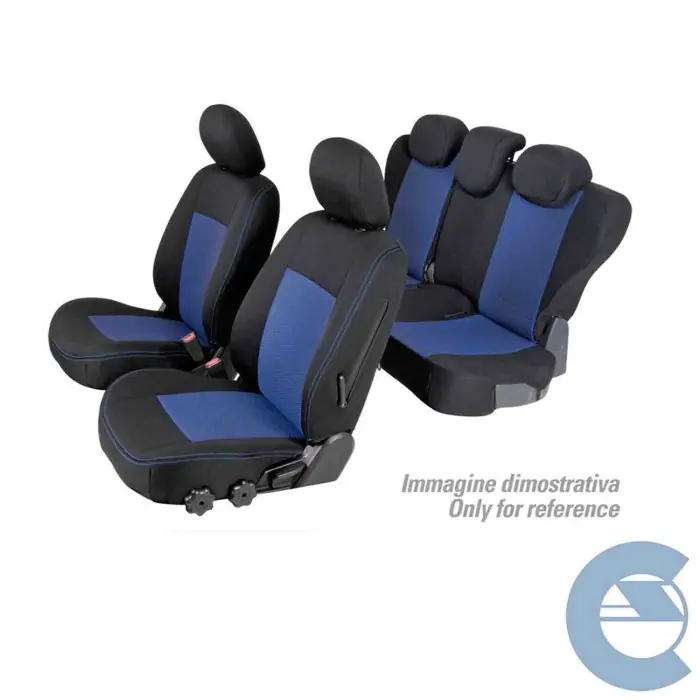 Compra Oggi Stesso Set Coprisedili Superior Nero/blu Volkswagen Polo 3p Serie 37000 Coprisedili Su Misura Qe37117d