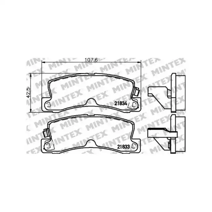 Nuova Collezione Pastiglie Freno Land Rover Freelander 2.0 Td4 4x4 2001 03-2006 10 Mintex