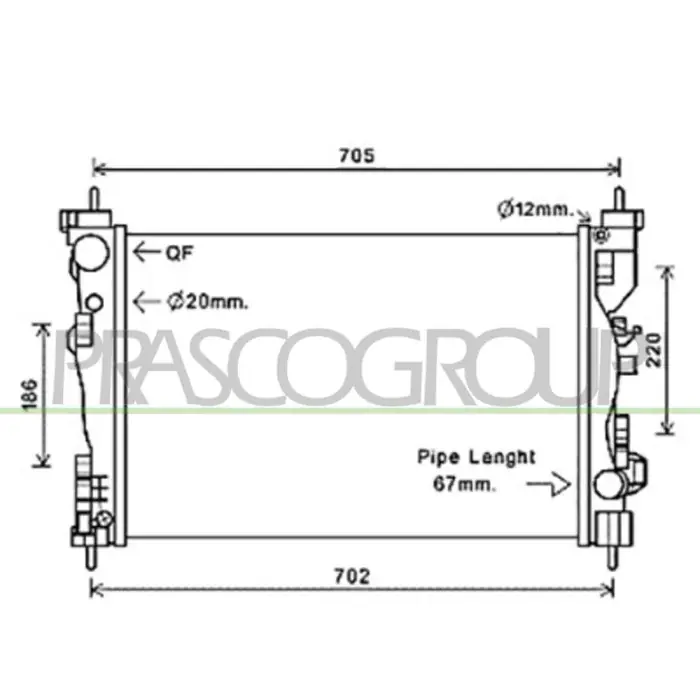 Spedizione Espresso Radiatore Per Alfa Romeo Giulietta Dal 2010 Al 2016