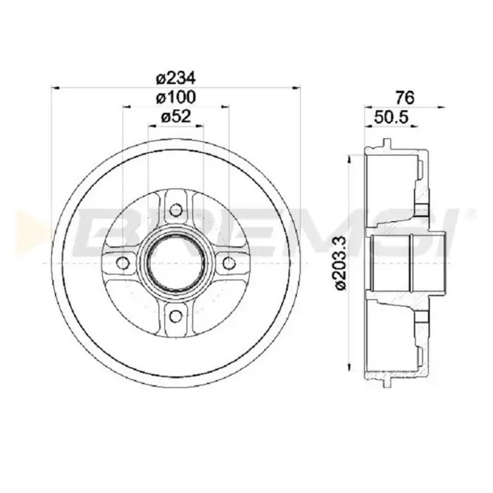 Novità Kit Tamburi Freno Posteriore 94019700 DACIA Logan Verniciato