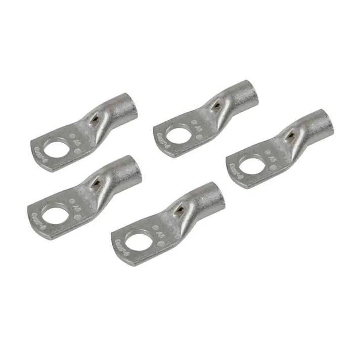 Promo Stagionale Set 5 Pz Capicorda Da Graffare In Rame Stagnato Sezione 25 Mm² Foro 8 Mm Morsetti Batteria Accessori Per Batteria